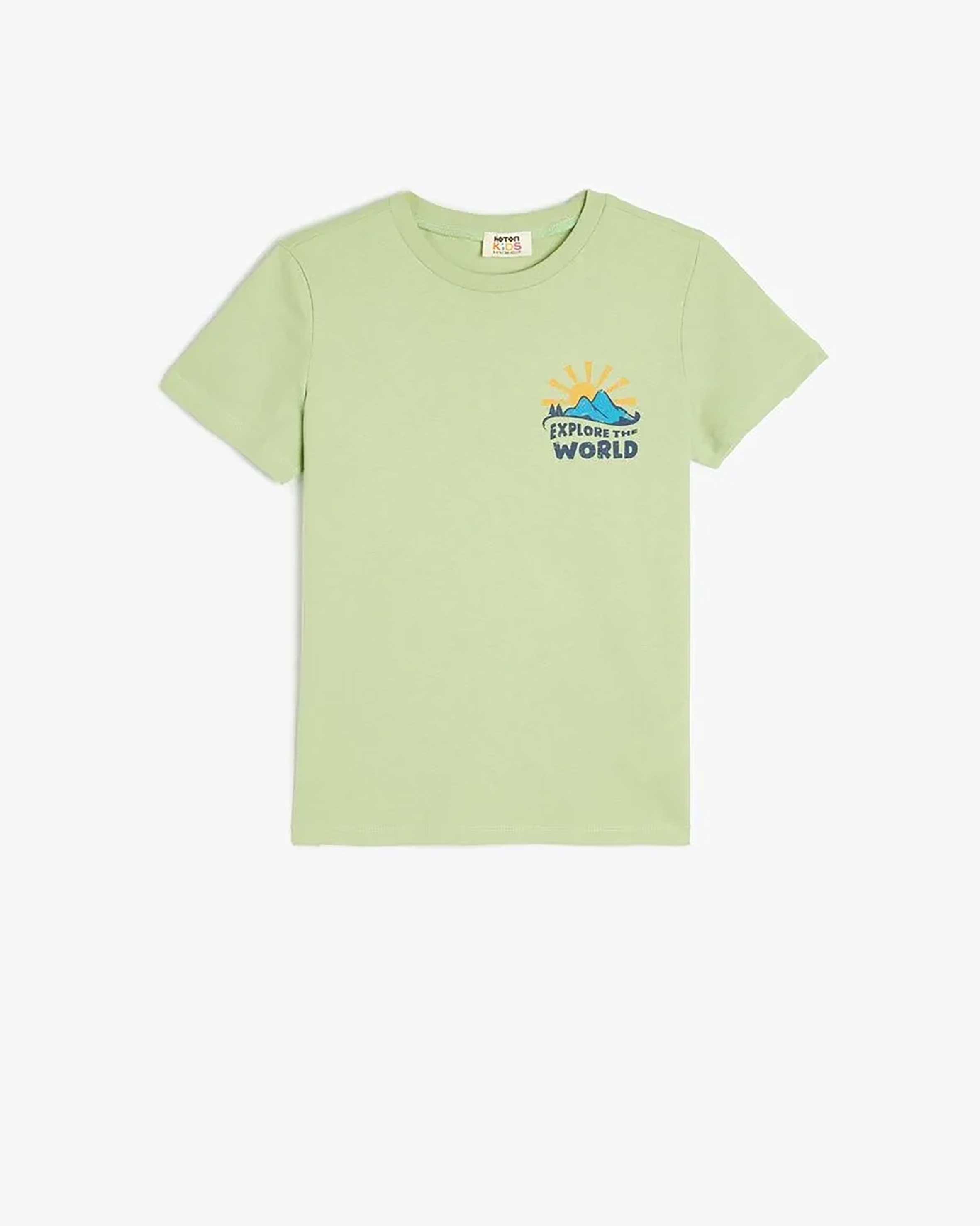 تی شرت طرح دار پسرانه کوتون Koton کد 5SKB10124TK