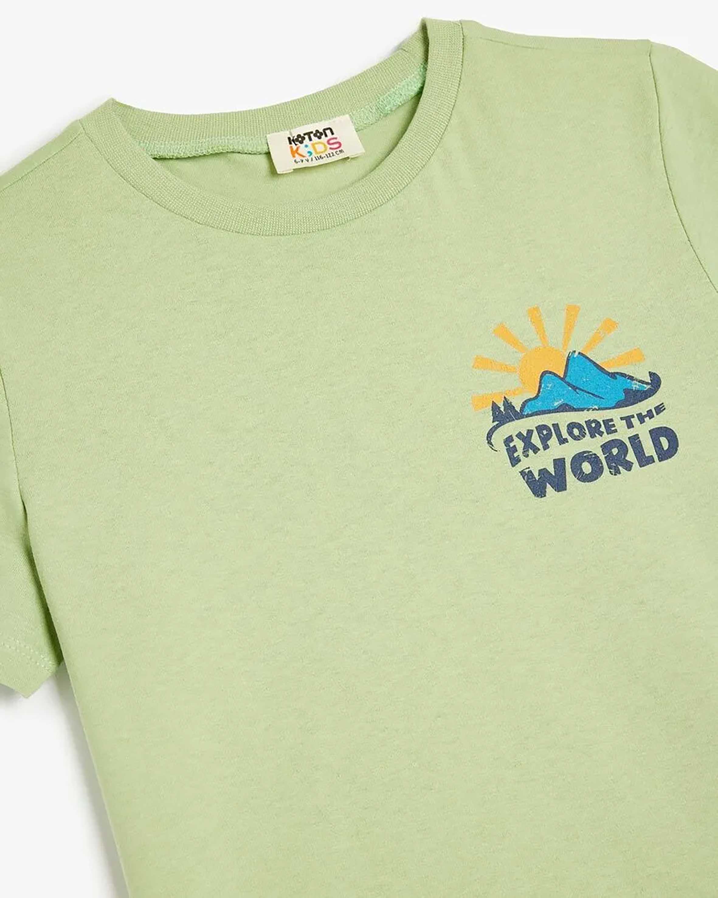 تی شرت طرح دار پسرانه کوتون Koton کد 5SKB10124TK