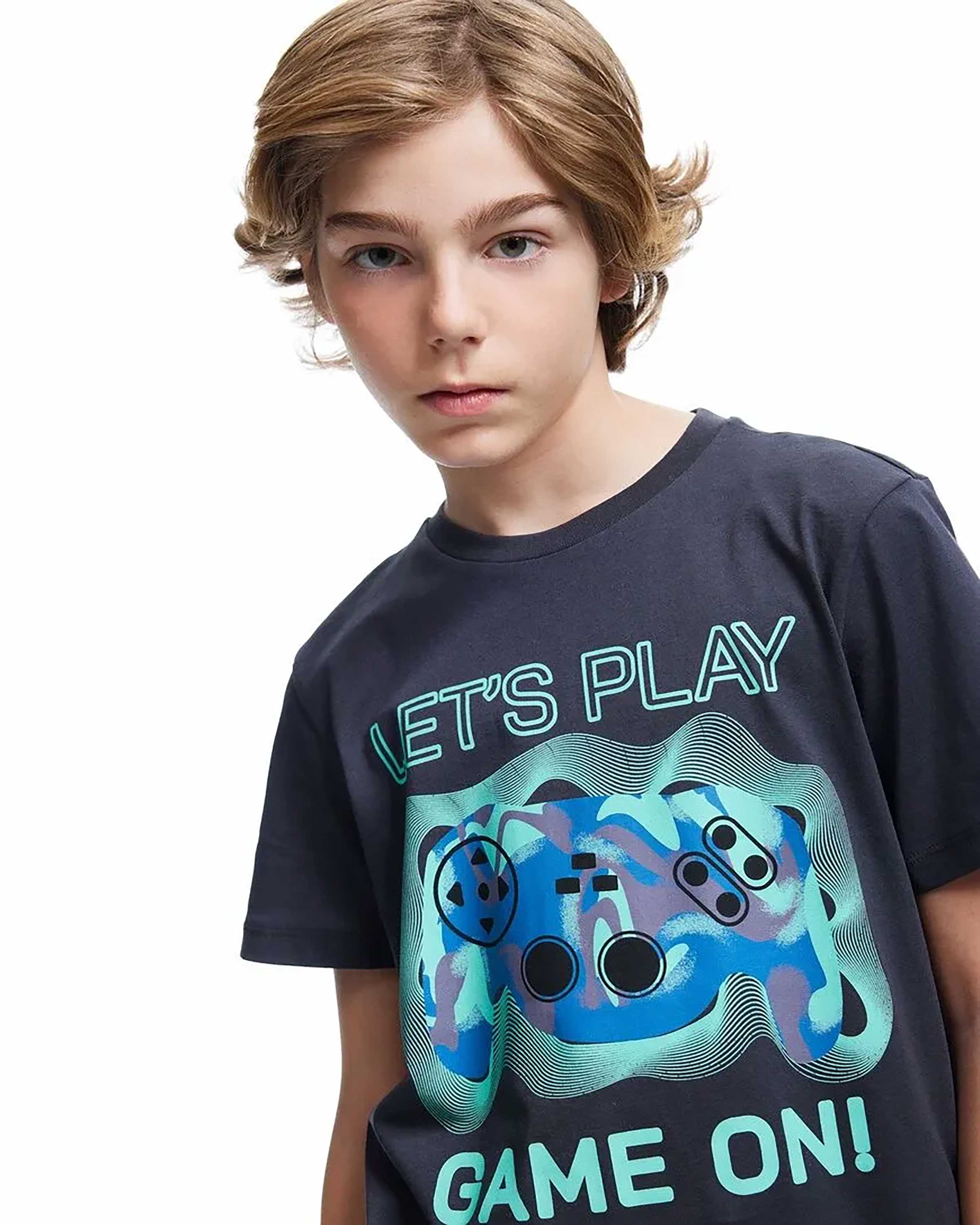 تی شرت طرح دار پسرانه کوتون Koton کد 5SKB10128TK