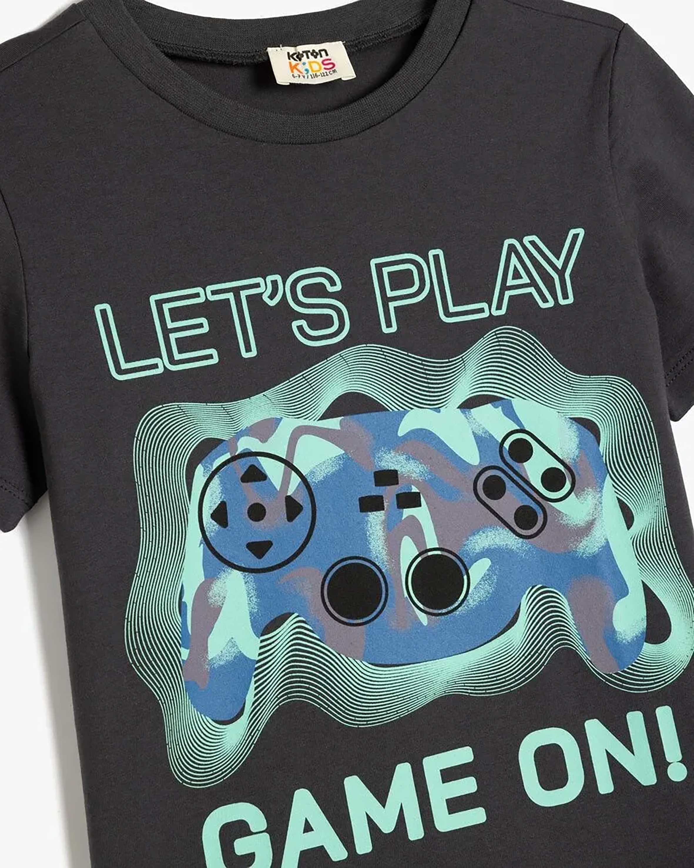 تی شرت طرح دار پسرانه کوتون Koton کد 5SKB10128TK