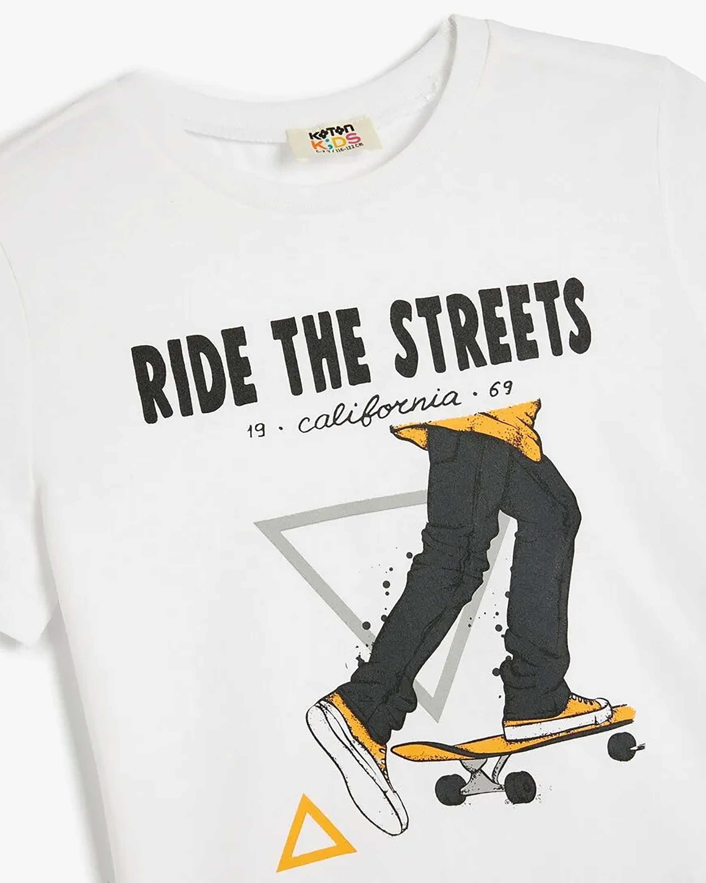 تی شرت طرح دار پسرانه کوتون Koton کد 5SKB10144TK