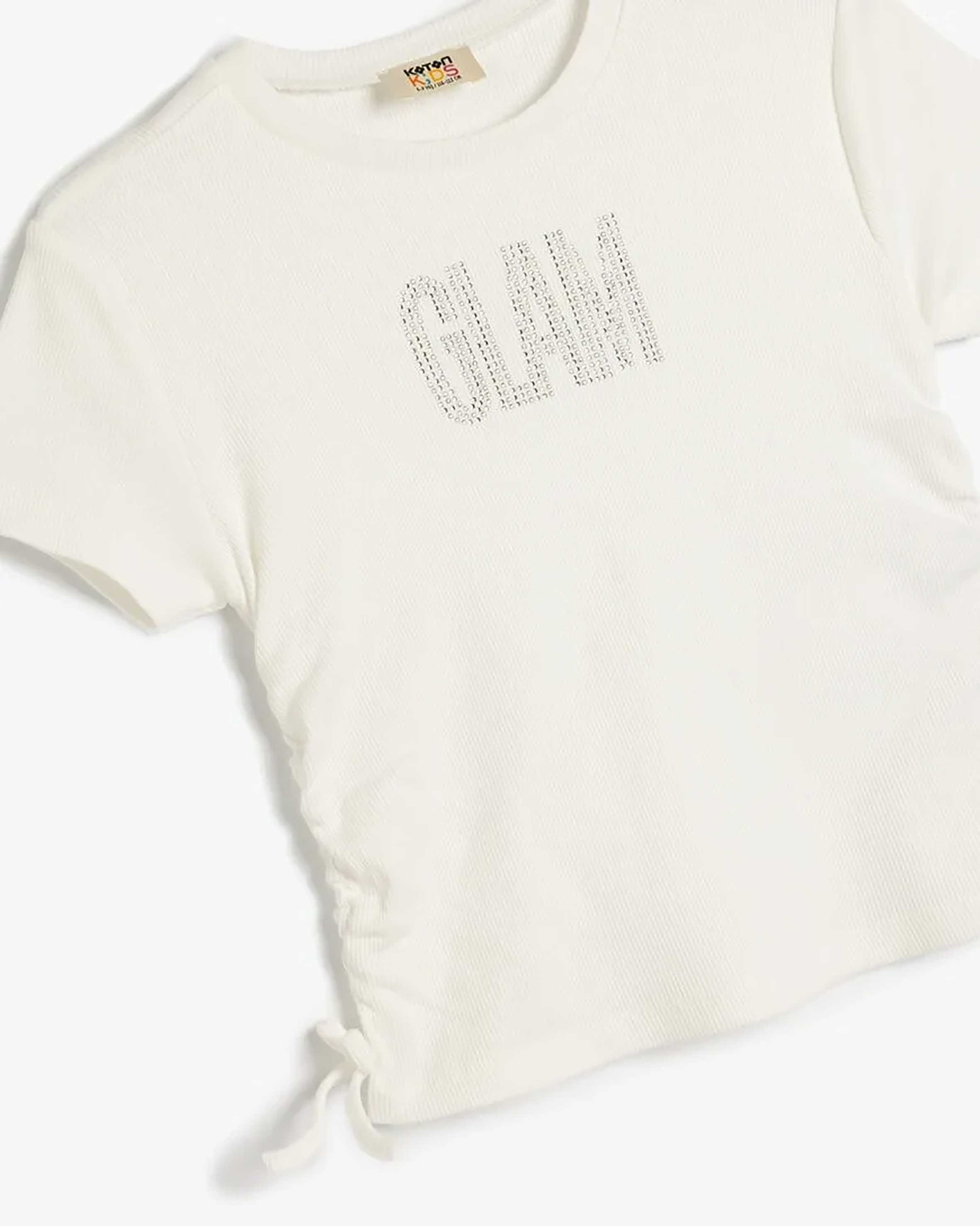 تی شرت طرح دار دخترانه کوتون Koton کد 5SKG10012AK