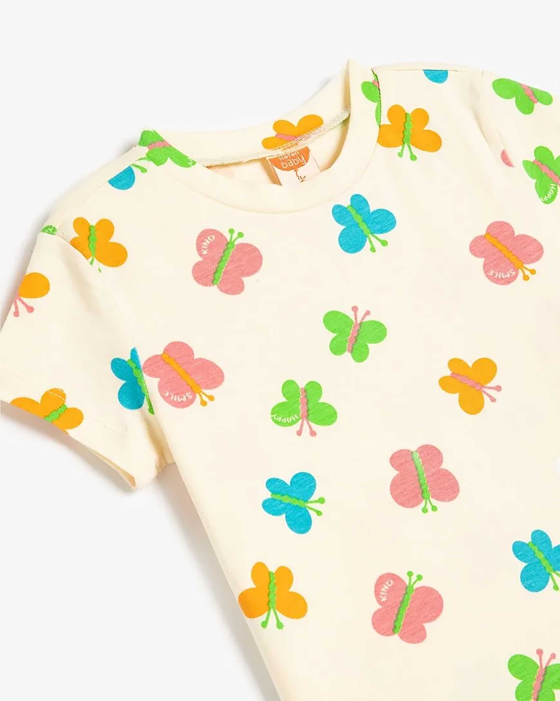 تی شرت نوزاد دختر کوتون Koton کد 5SMG10018AK