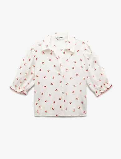 شومیز طرح دار  زنانه کوتون Koton کد 5SAL60036IW