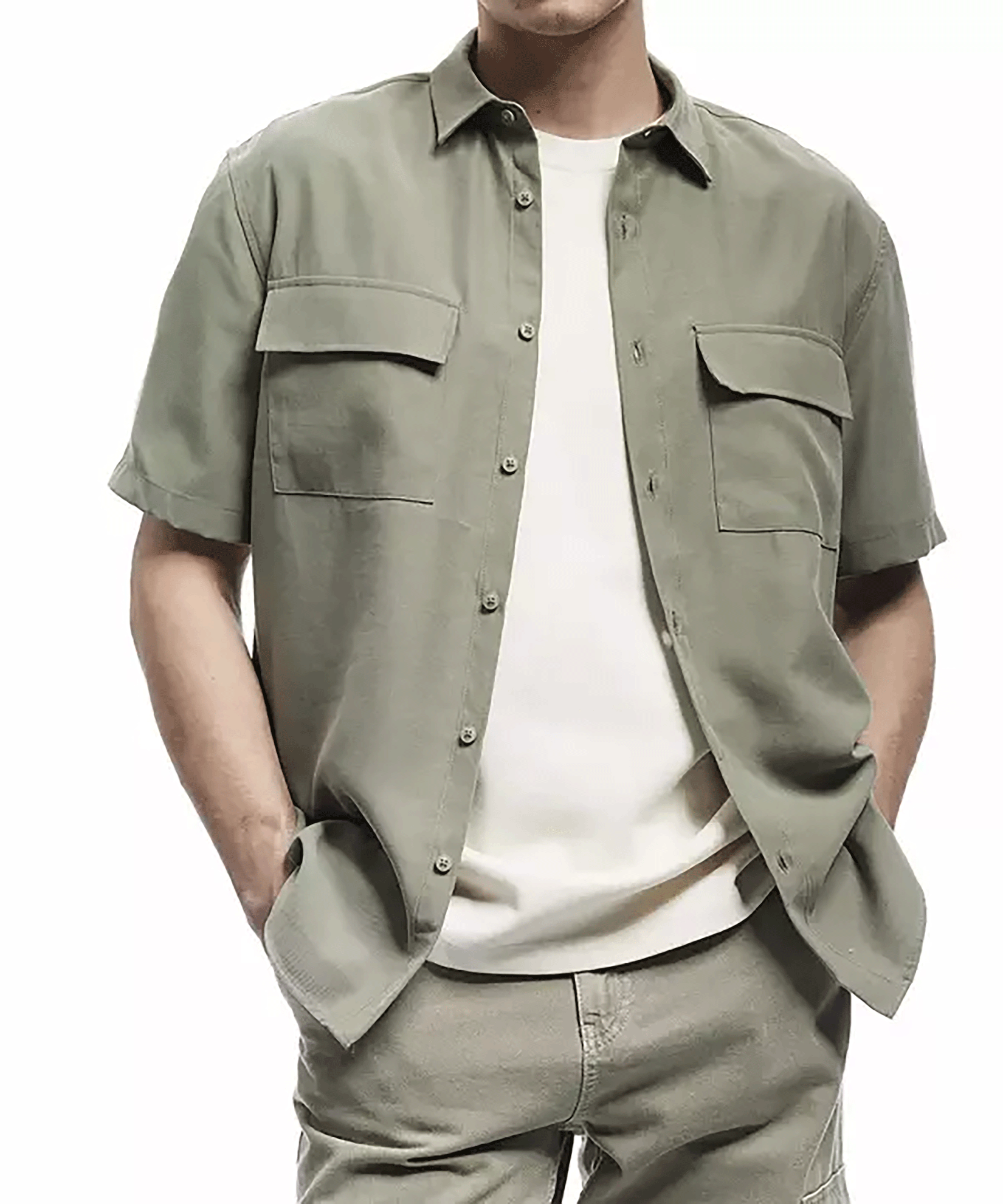 پیراهن آستین کوتاه مردانه  کوتون Koton کد 5SAM60016HW