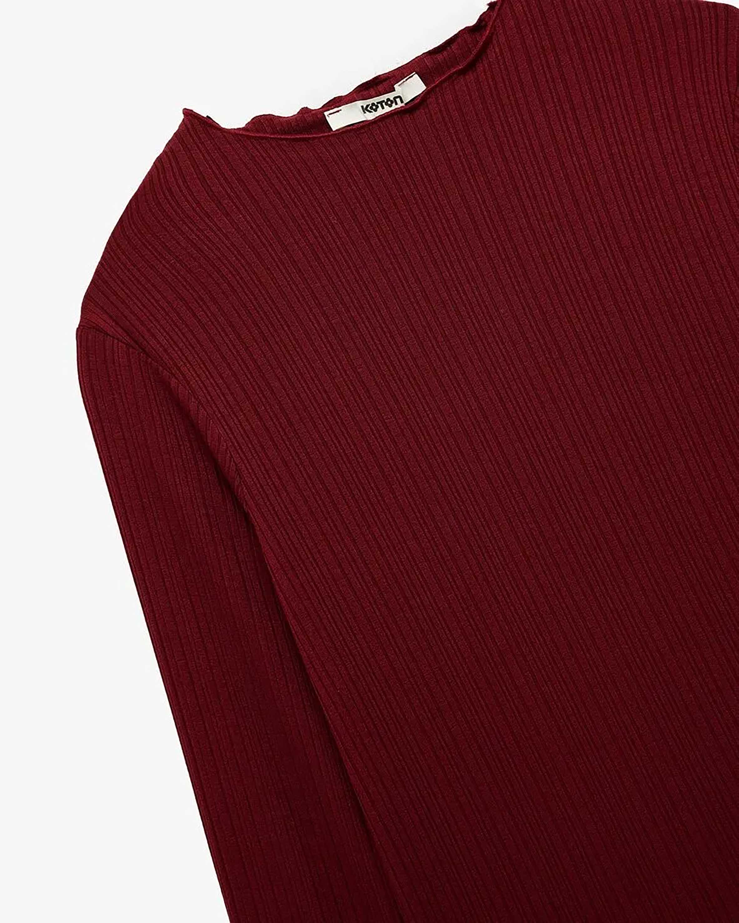 تی شرت آستین بلند  زنانه کوتون Koton کد 6WAK50059EK