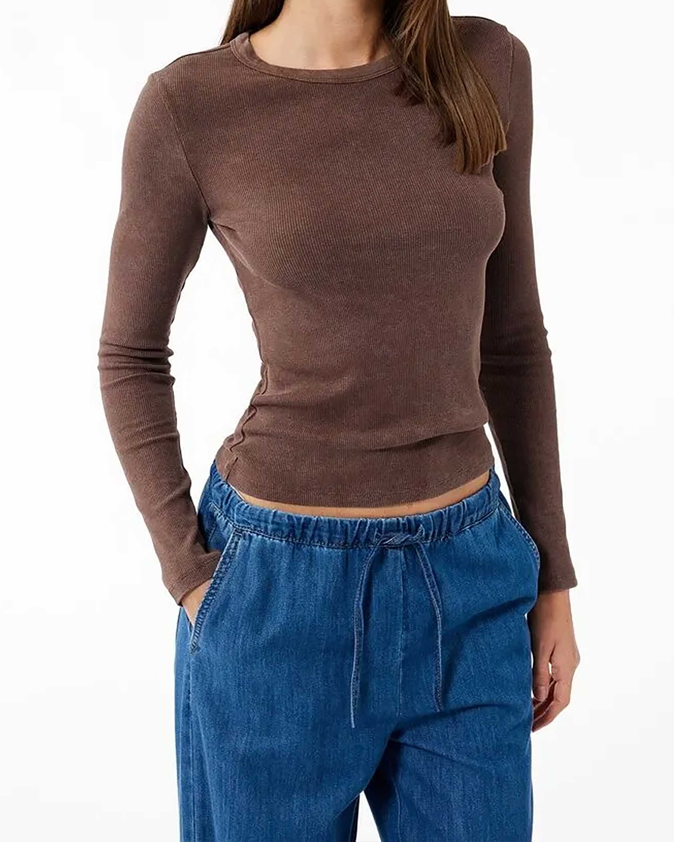 تی شرت آستین بلند  زنانه کوتون Koton کد 6WAL10193IK