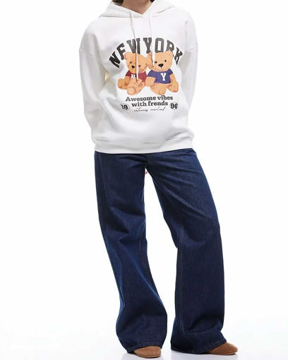 هودی طرح دار زنانه کوتون Koton کد 6WAL10233IK