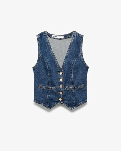 جلیقه جین زنانه کوتون Koton کد 6WAL20002MD