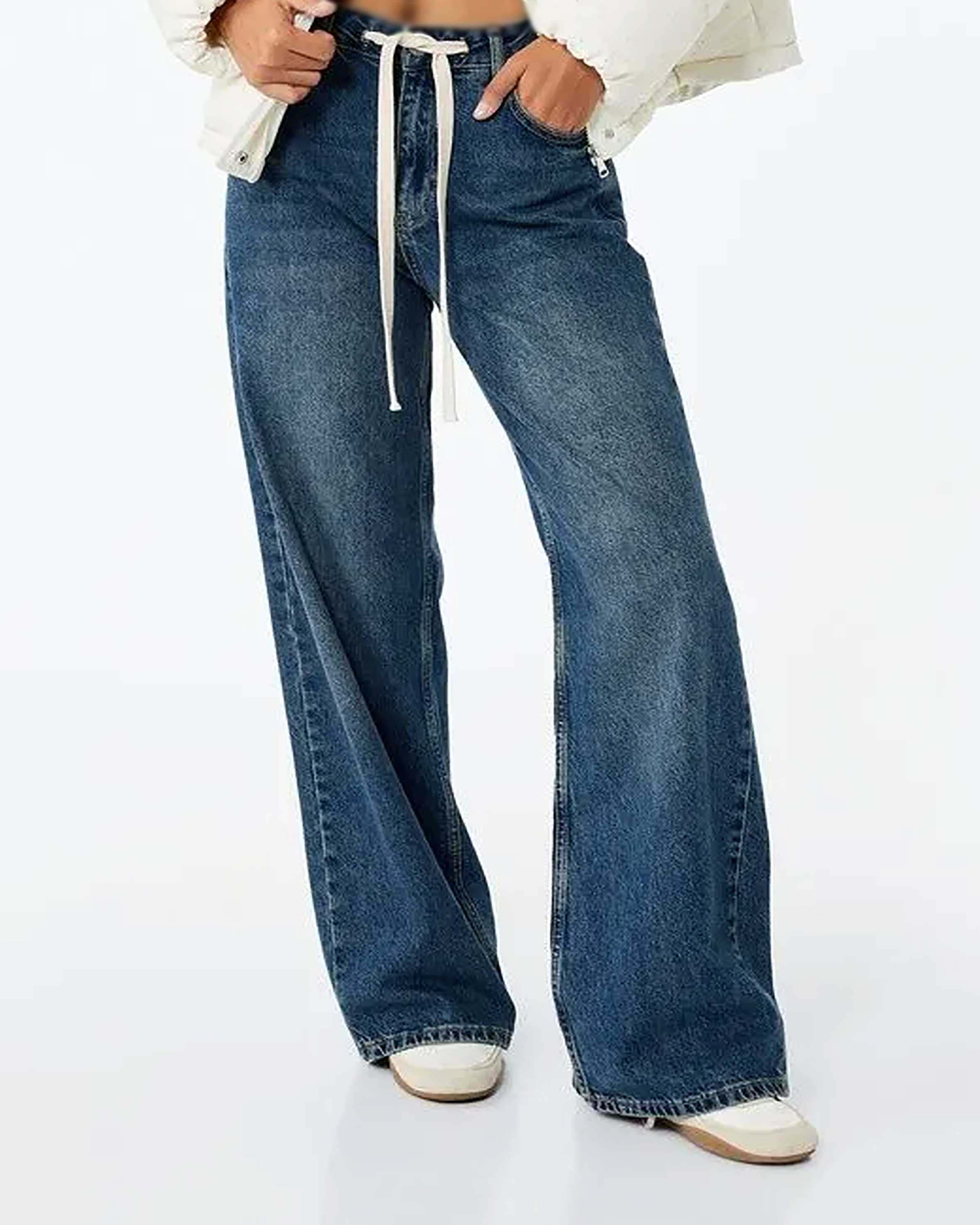 شلوار جین واید زنانه کوتون Koton کد 6WAL40032MD