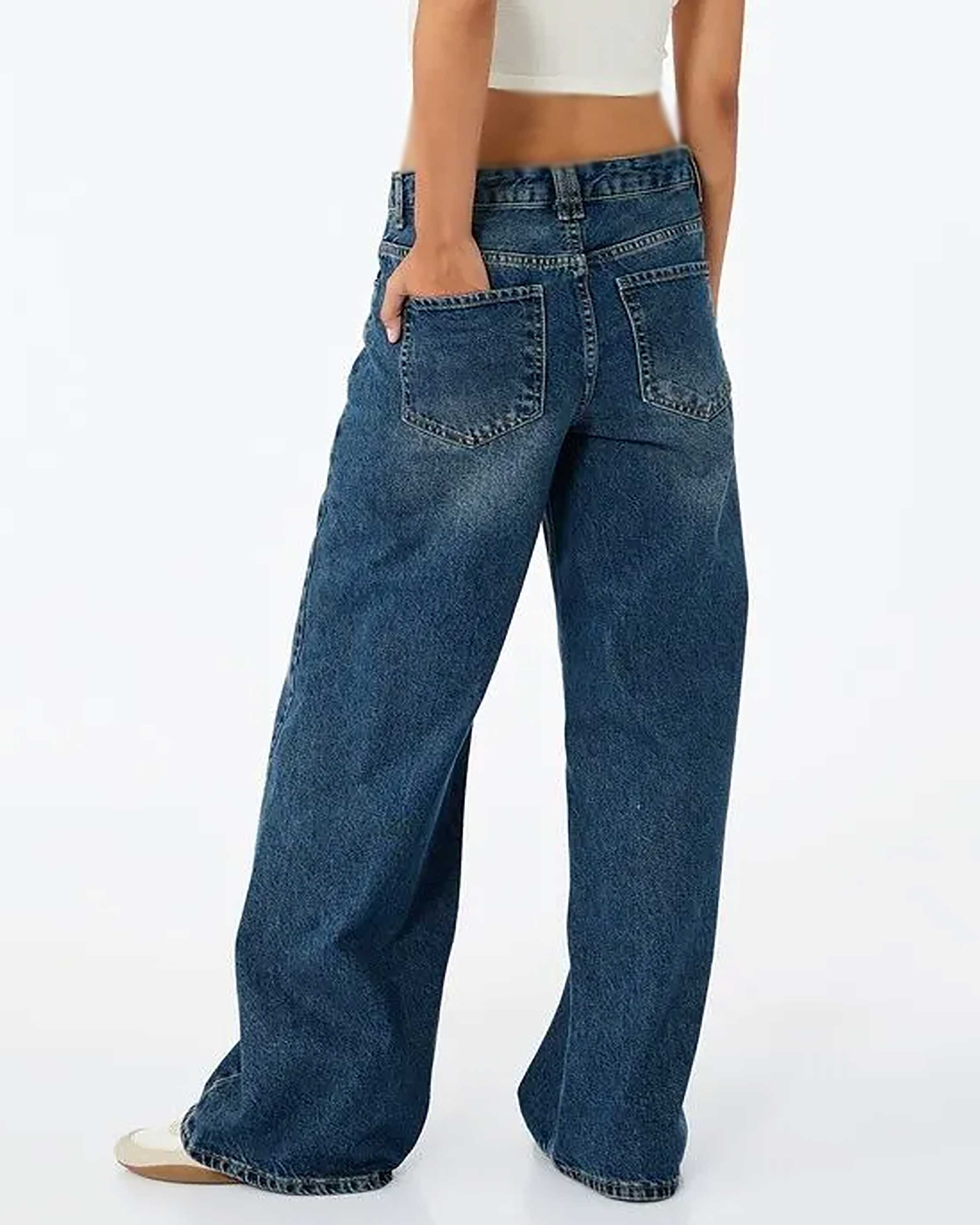 شلوار جین واید زنانه کوتون Koton کد 6WAL40032MD