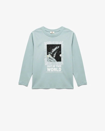 تی شرت آستین بلند  پسرانه کوتون Koton کد 6WKB10238TK