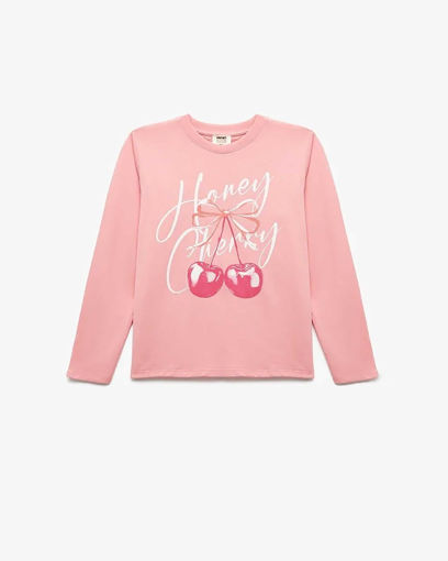 تی شرت آستین بلند  دخترانه کوتون Koton کد 6WKG10097AK