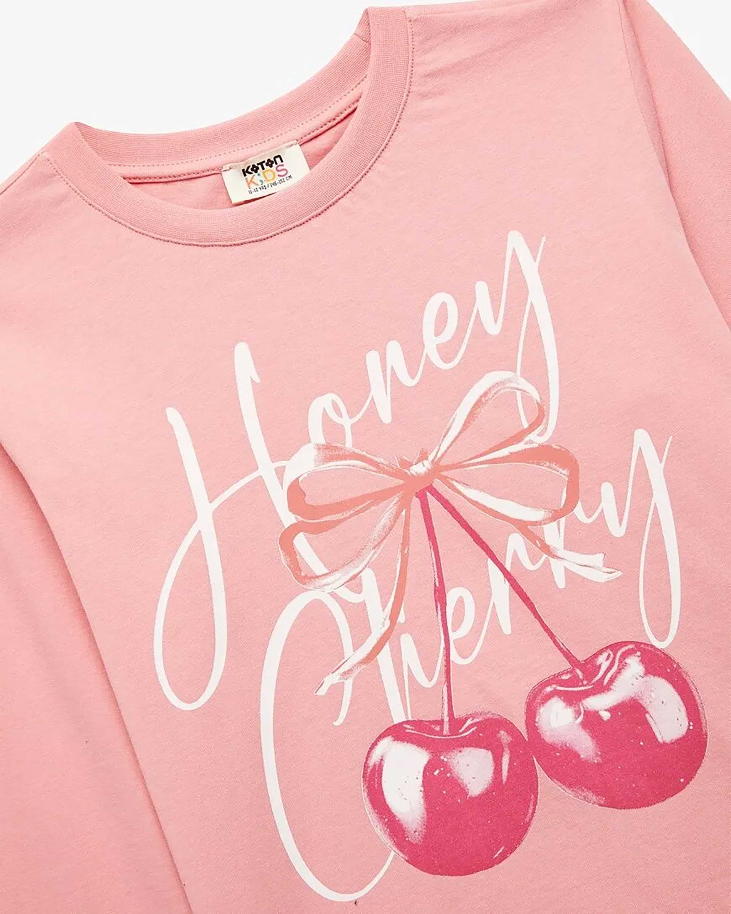 تی شرت آستین بلند  دخترانه کوتون Koton کد 6WKG10097AK