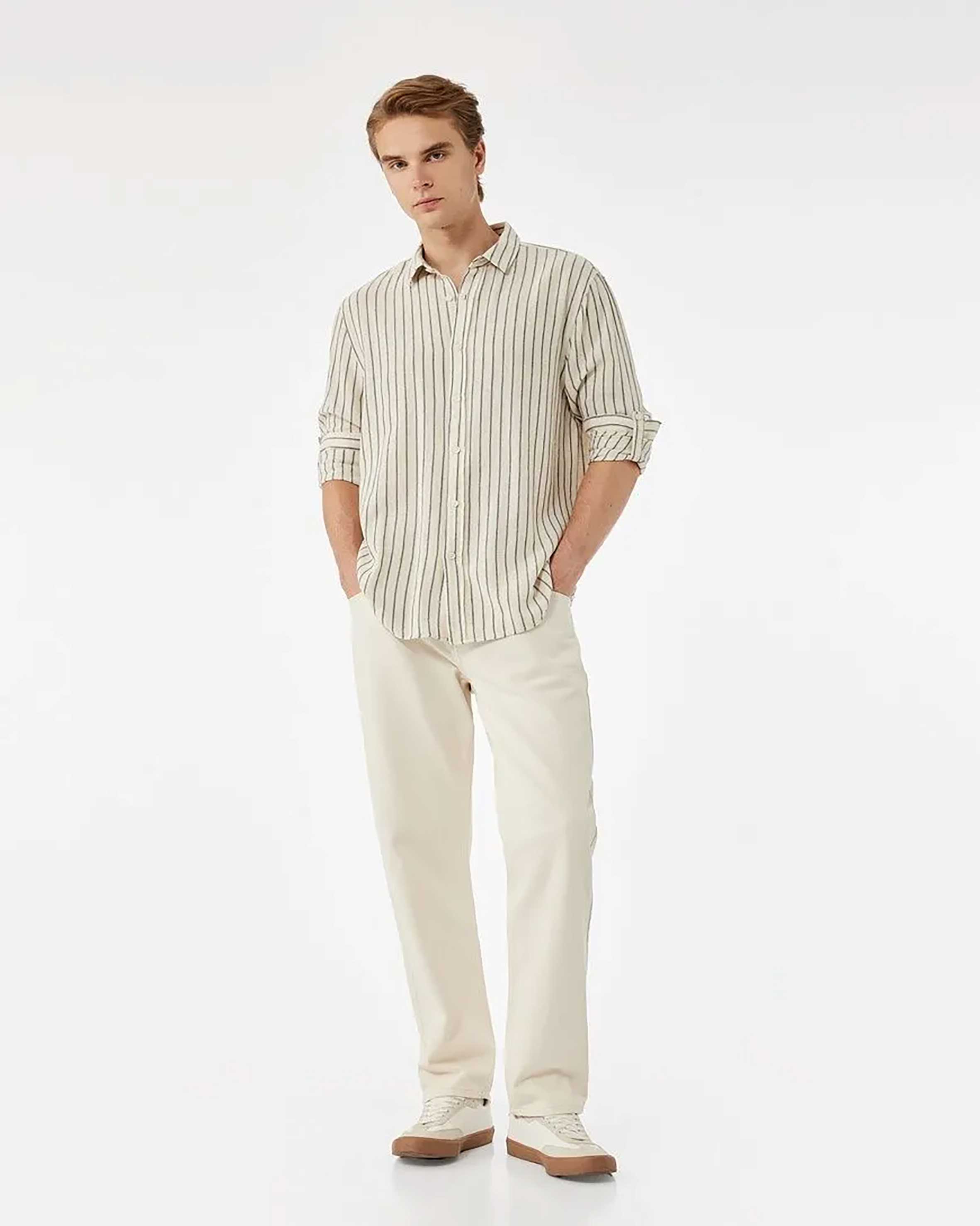 پیراهن طرح دار مردانه کوتون Koton کد 6WAM60106HW