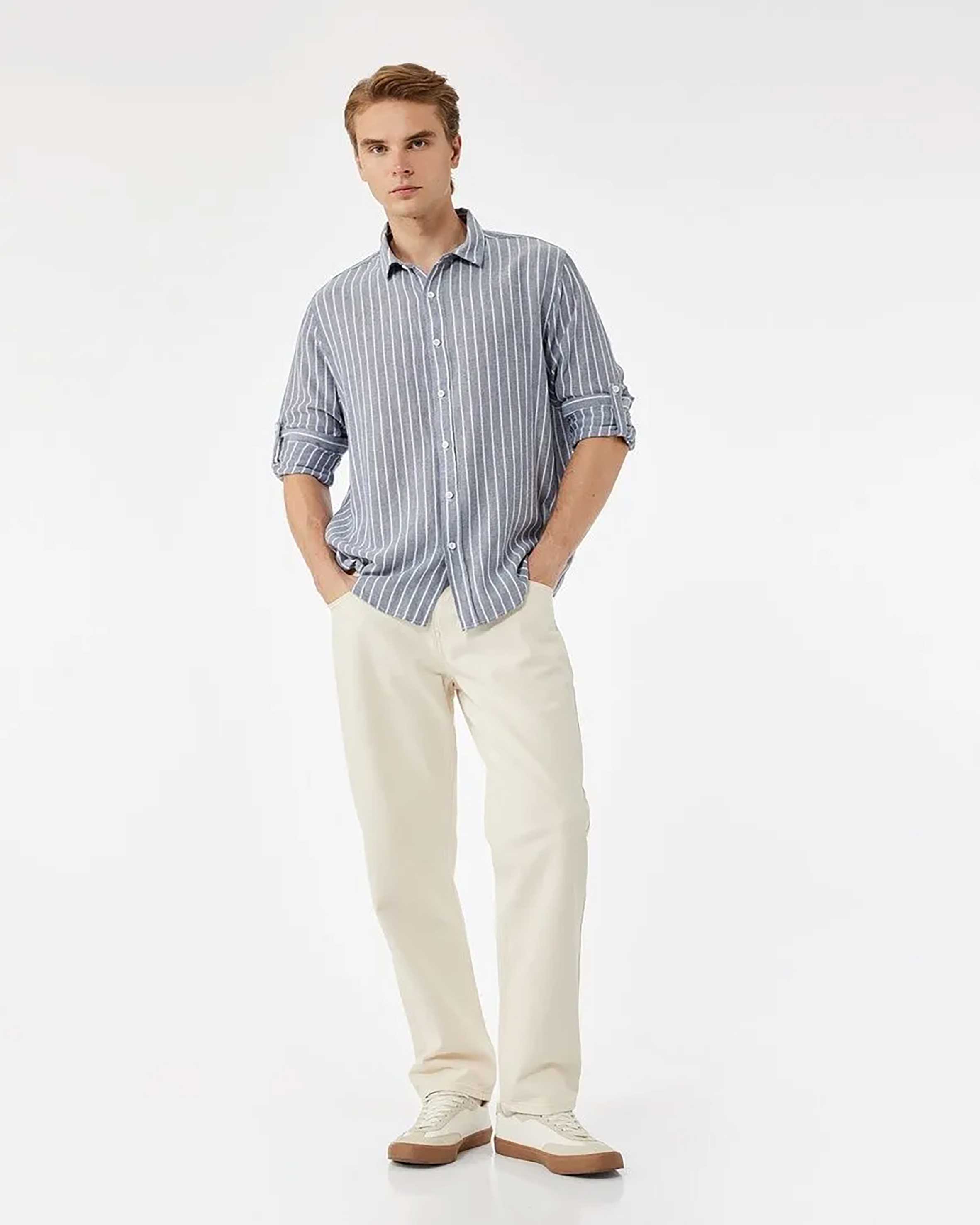 پیراهن طرح دار مردانه کوتون Koton کد 6WAM60106HW