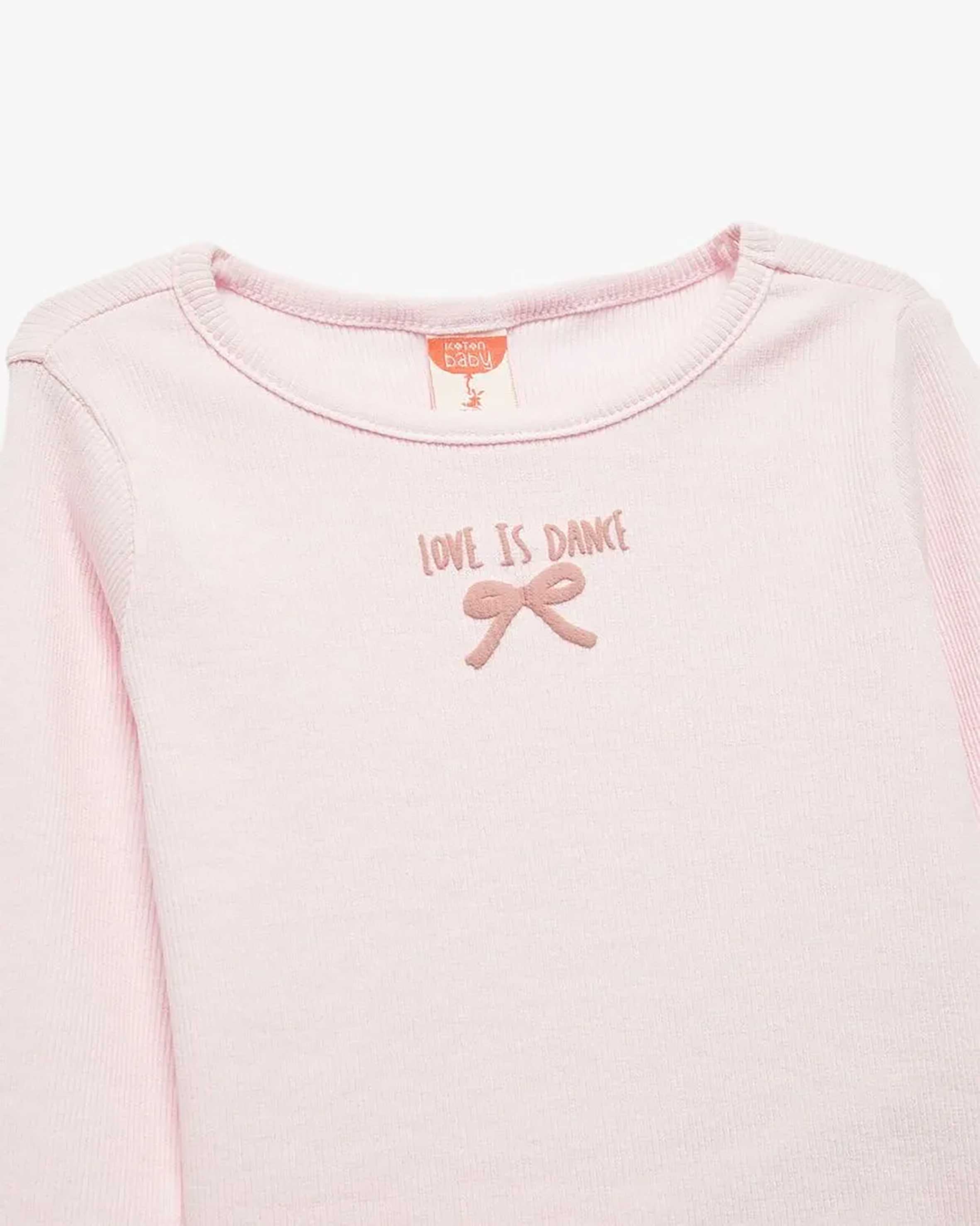 تی شرت آستین بلند  نوزاد دختر کوتون Koton کد 6WMG10057AK