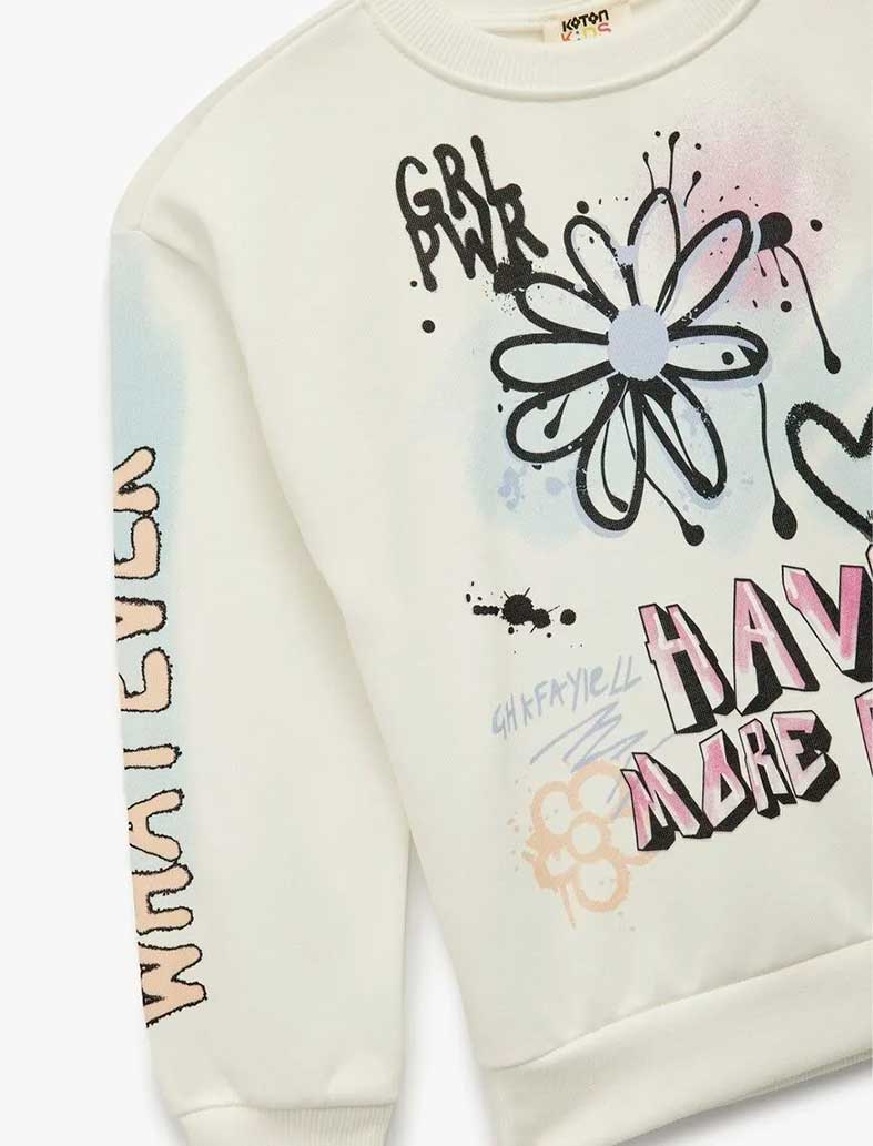 سویشرت دخترانه کوتون Koton کد 6WKG10082AK