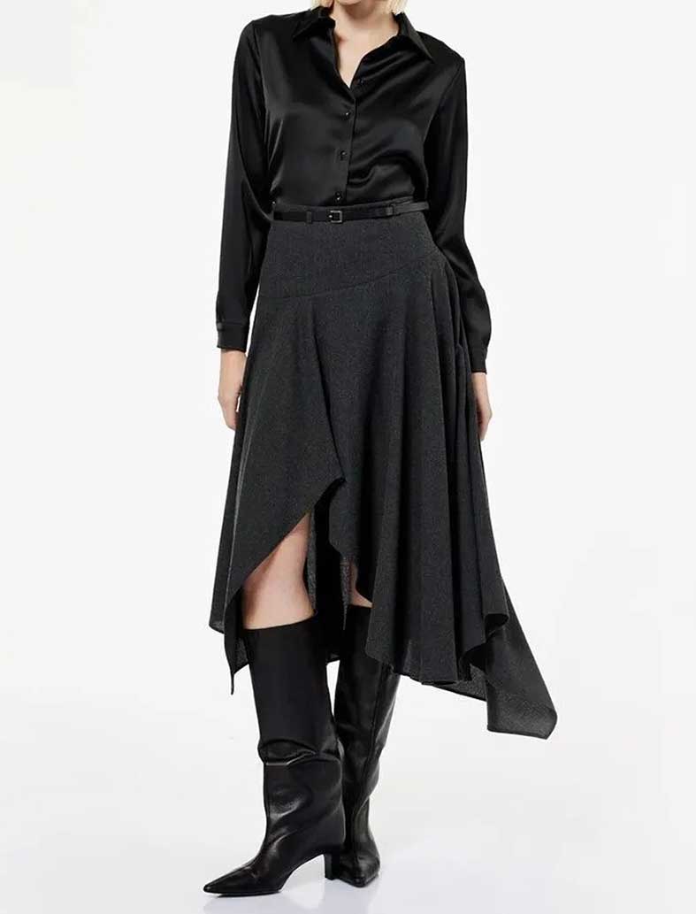 شومیز ساتن زنانه کوتون Koton کد 6WAK60030UW