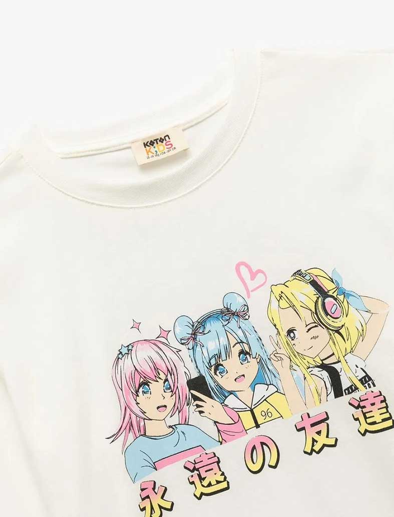 تی شرت دخترانه کوتون Koton کد 6WKG10024AK