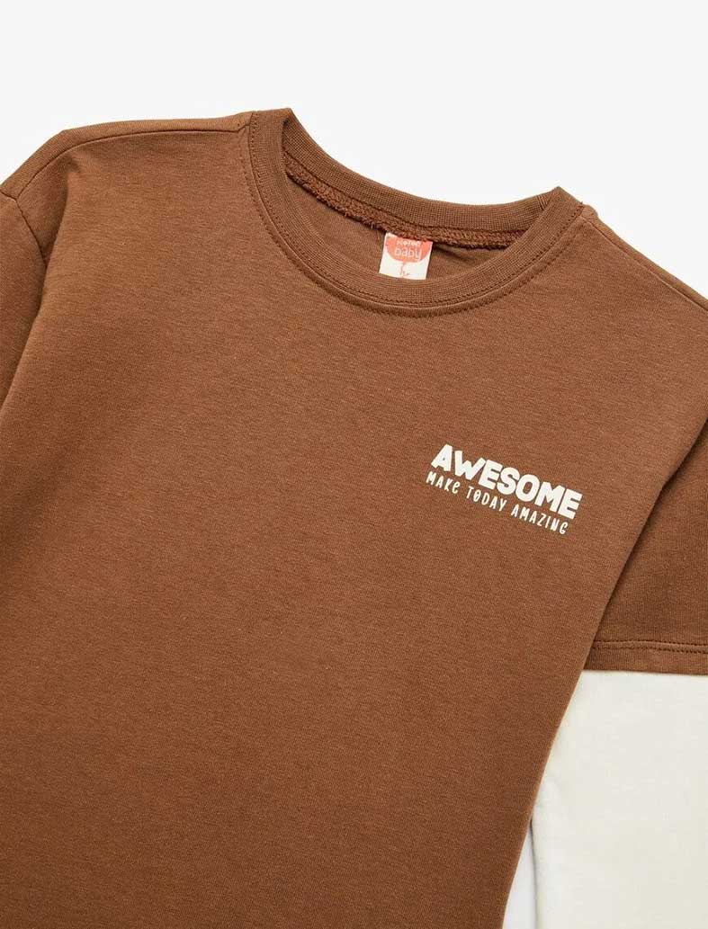 تی شرت نوزاد پسر کوتون Koton کد 6WMB10014TK